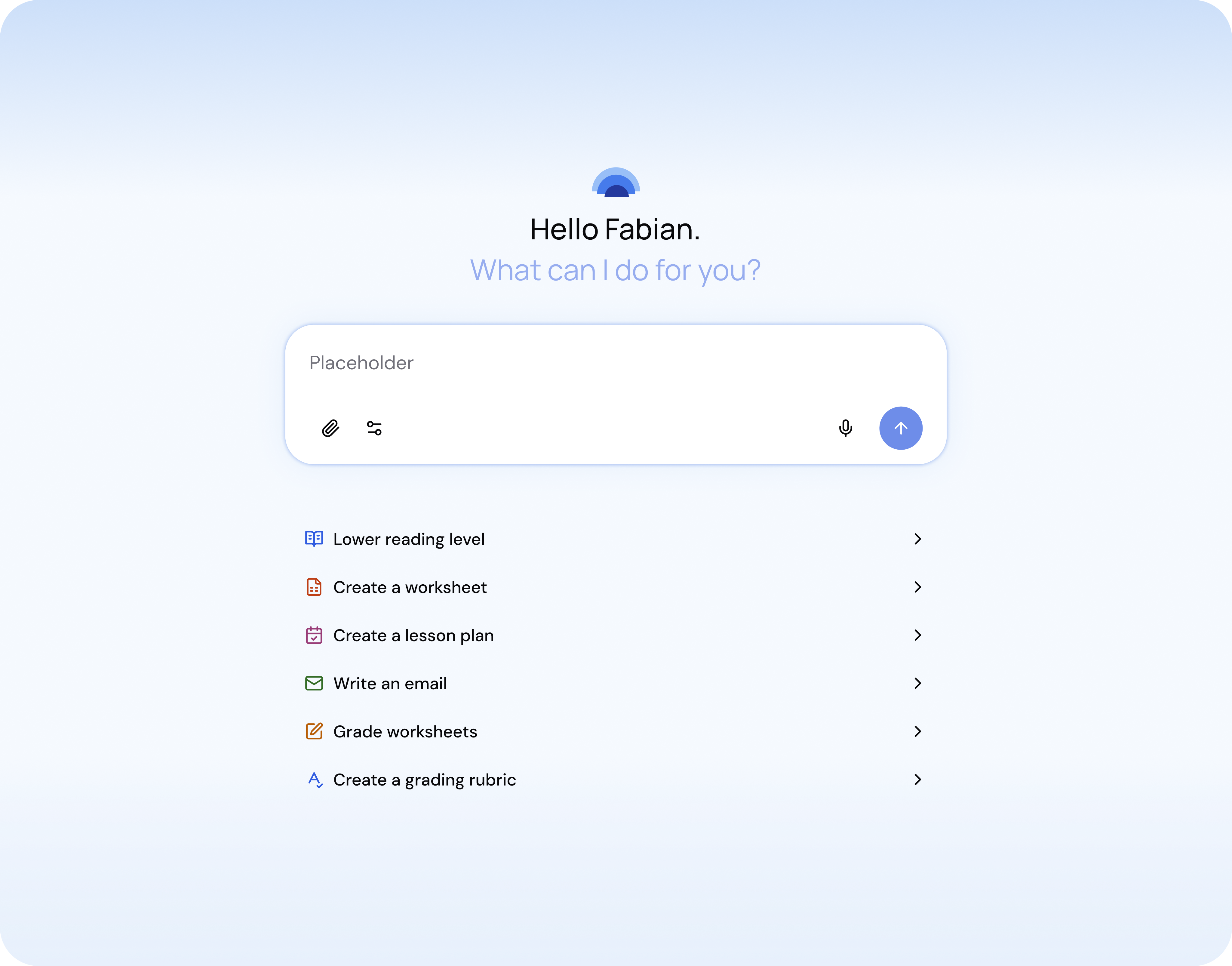 Admin dashboard showing automated lesson planning tools, worksheet generation, parent communication templates, and time-saving features for teachers
